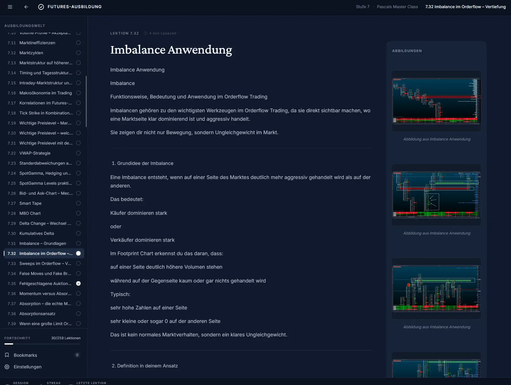 Lektion: Imbalance Anwendung